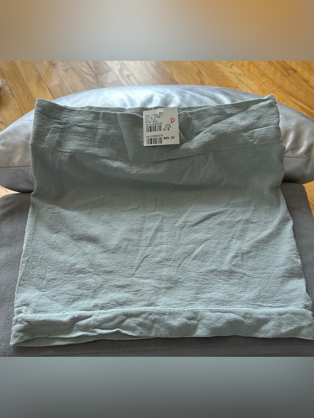 Victoria's Secret Light Gray Silver Sparkly- Light Weight Bandeau Tube Top